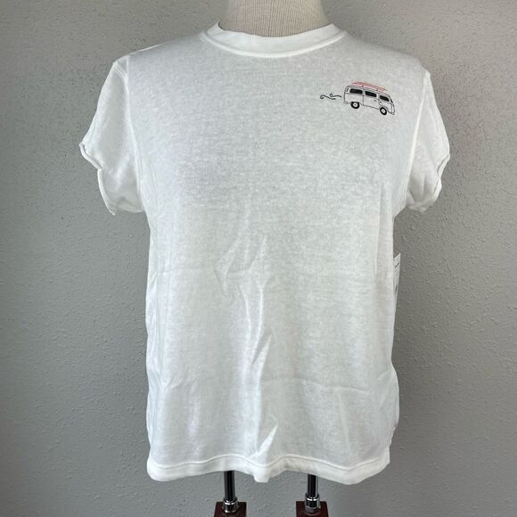 NWT Free People White T-Shirt Size XS - Picture 1 of 7